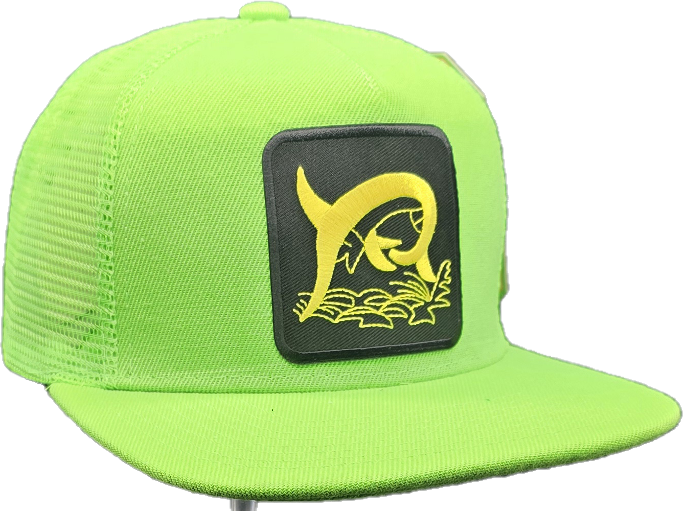 Neon Green Trucker Fishman Hat